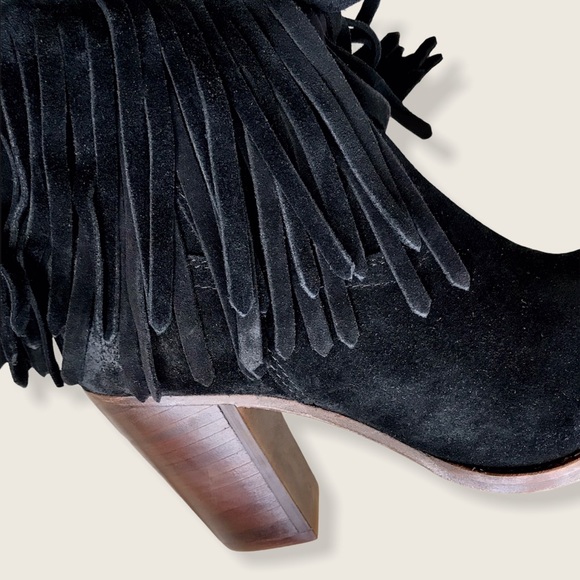 Bohemian Frye Ilana Fringe Short Cute Ankle Bootie - Picture 10 of 16